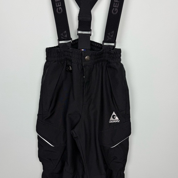 GERRY Performance Black Bib Snow Pants Removable Suspenders Size 7/8 - Picture 4 of 8